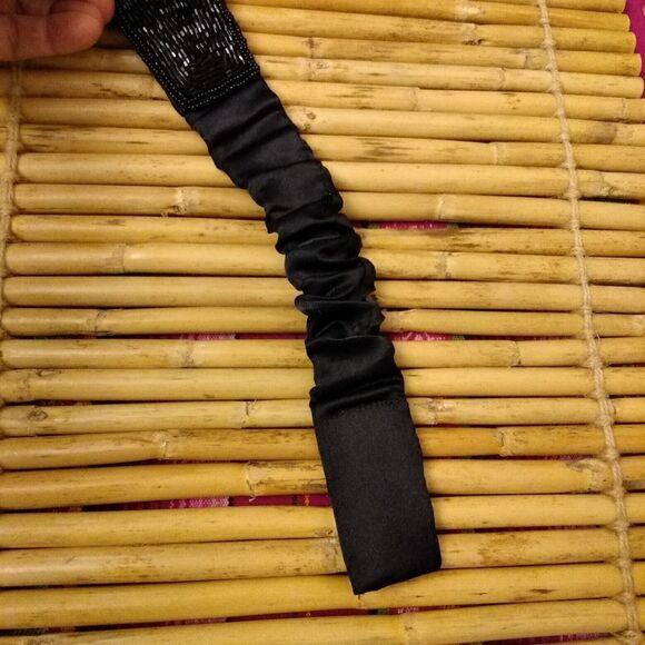 EUC VINTAGE MAJID Unique Glass Beaded Multicolored Diamond Patterned Belt 32-34 - Picture 7 of 13